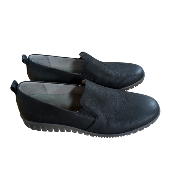 Dansko Linley Black Burnished Leather Slip On Loafer Size 38 - Picture 11 of 11